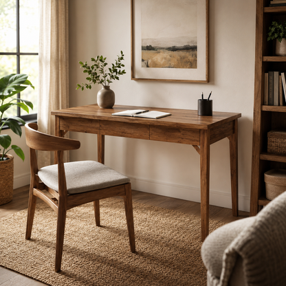 Woodruff Compact Wooden Desk